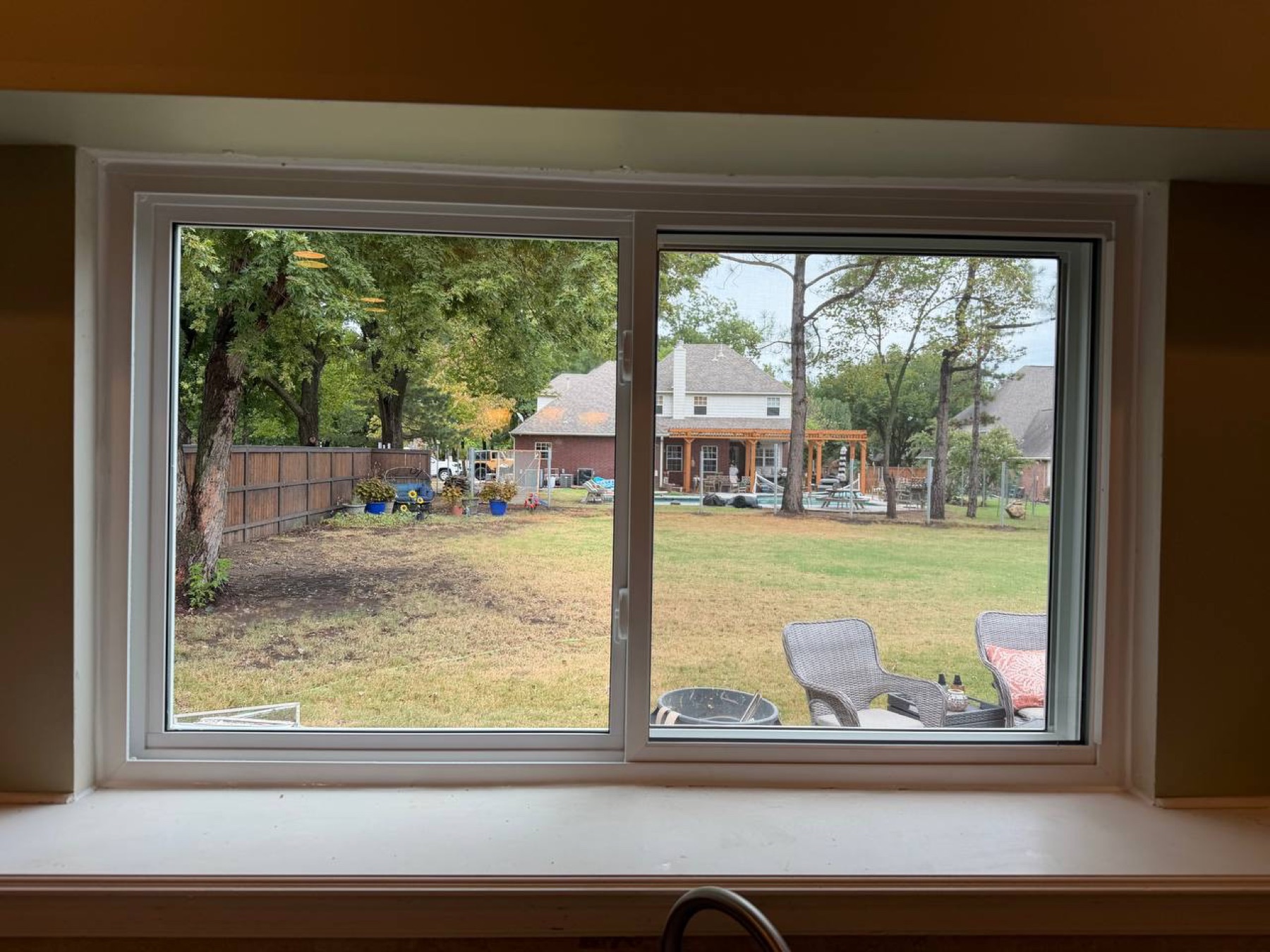 Interior slider window